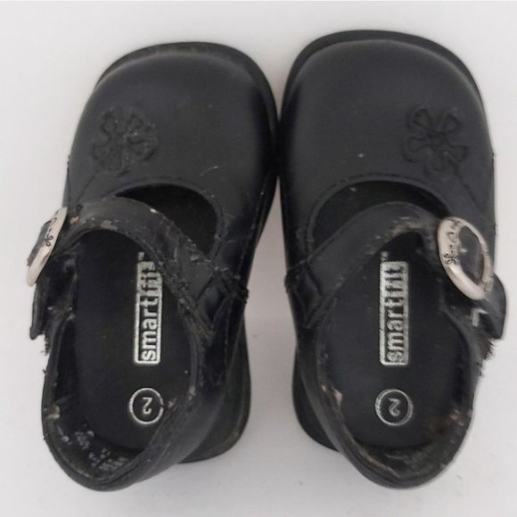 SMARTFIT | Toddler Girls Mary Jane Shoes Black Size 2 - Picture 5 of 7